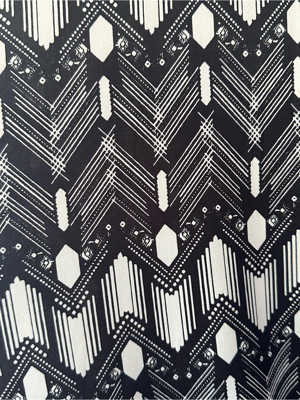 🖤 LuLaRoe Black White Geometric Maxi Skirt XS Stretch Boho Abstract Print - Picture 2 of 7